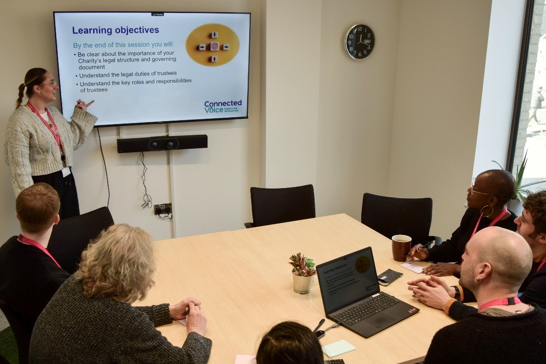 Trainer and participants