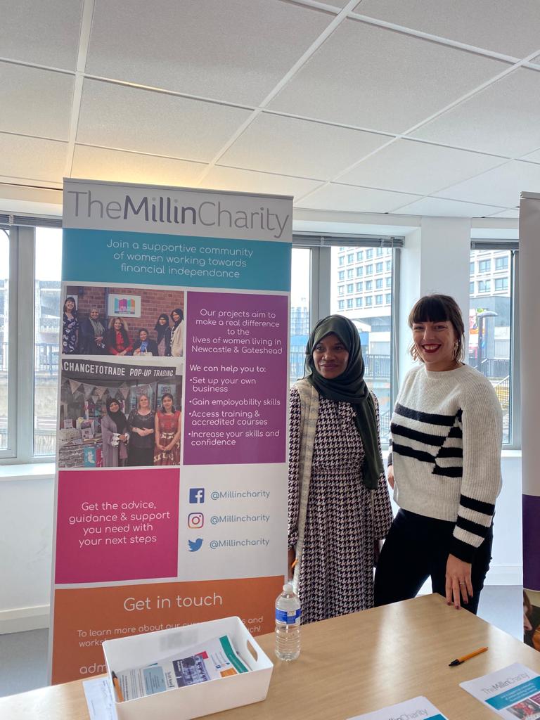 Two women from the Millin Charity