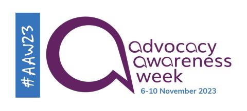 Advocacy Awareness Week 6-10 Nov 2023 logo